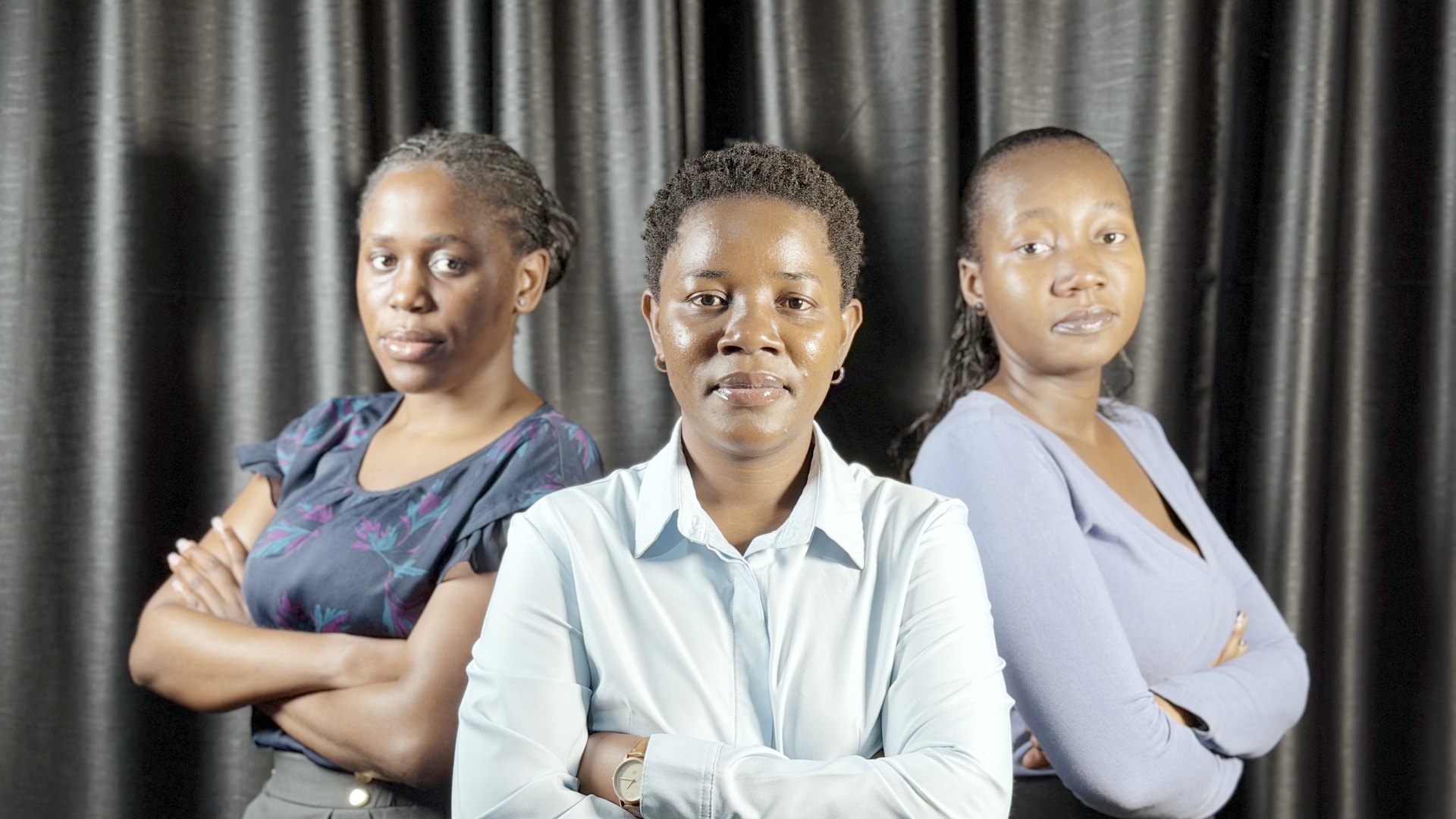 The Kontext Media team in the studio, Kampala
